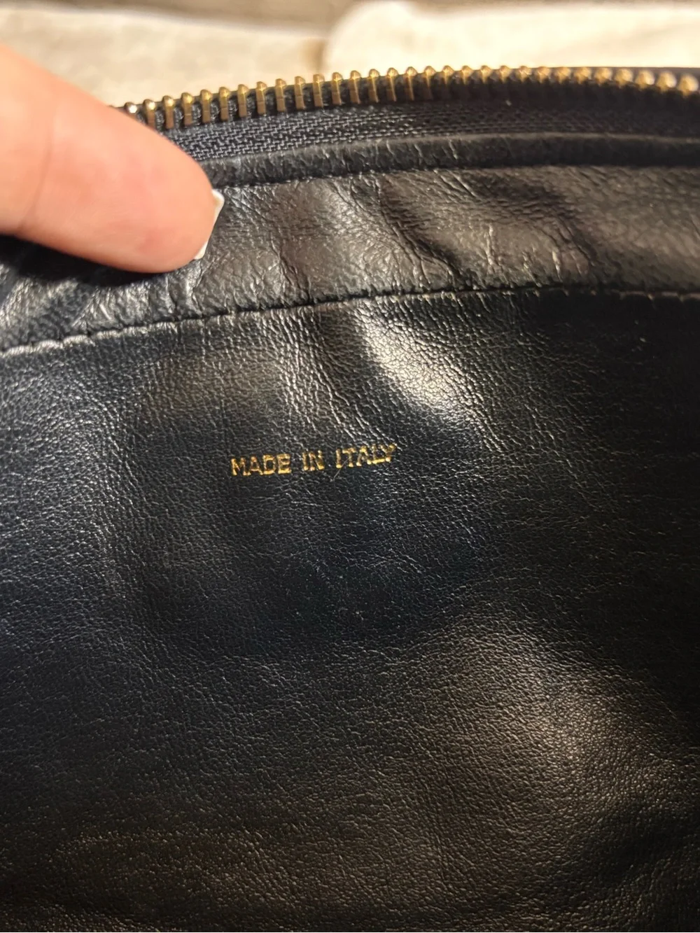 Authentic CHANEL vintage black lambskin tassel camera bag